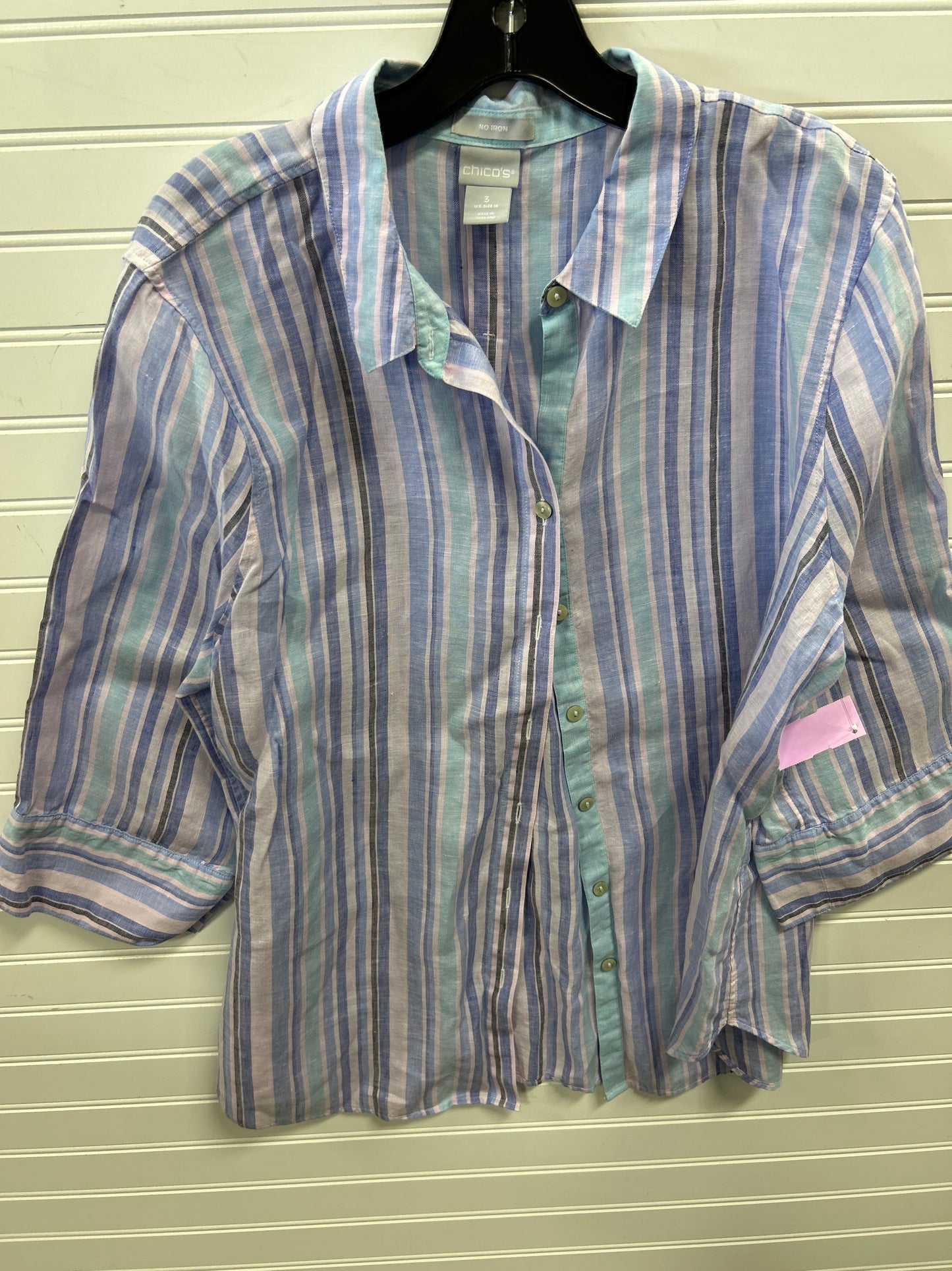 Top Ls By Chicos In Blue & Purple, Size:Xl