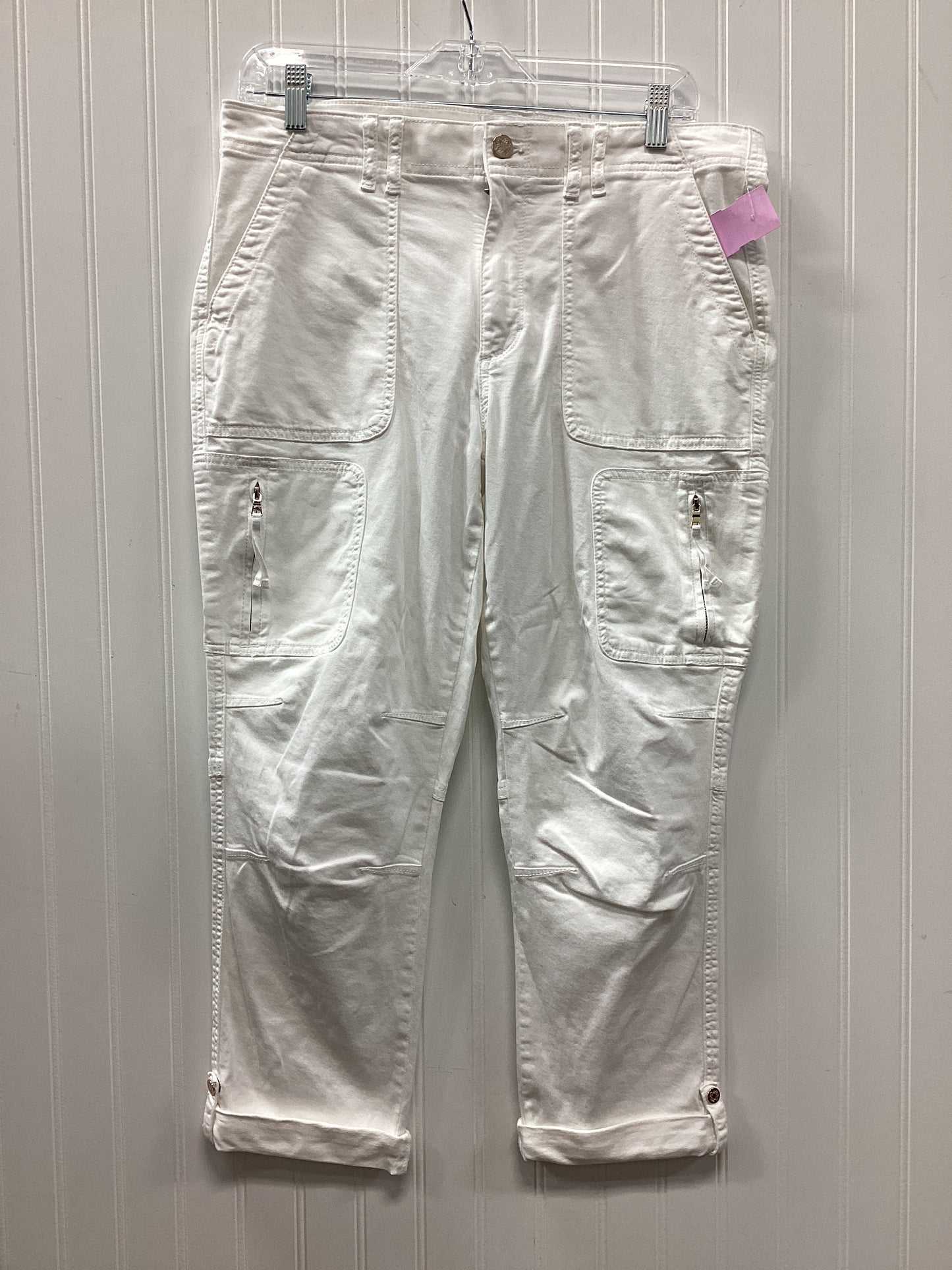 Pants Cropped By White House Black Market In White, Size:10P