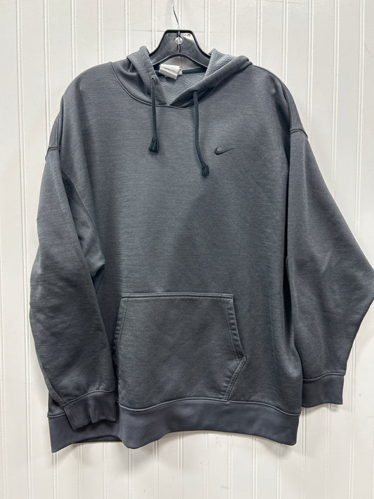 Athletic Sweatshirt Hoodie By Nike Apparel In Grey, Size:Xl