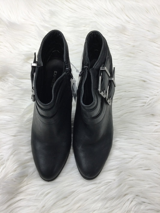 Boots Ankle Heels By Express In Black, Size:7