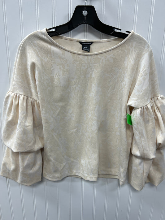 Top Ls By Club Monaco In Cream, Size:Xs