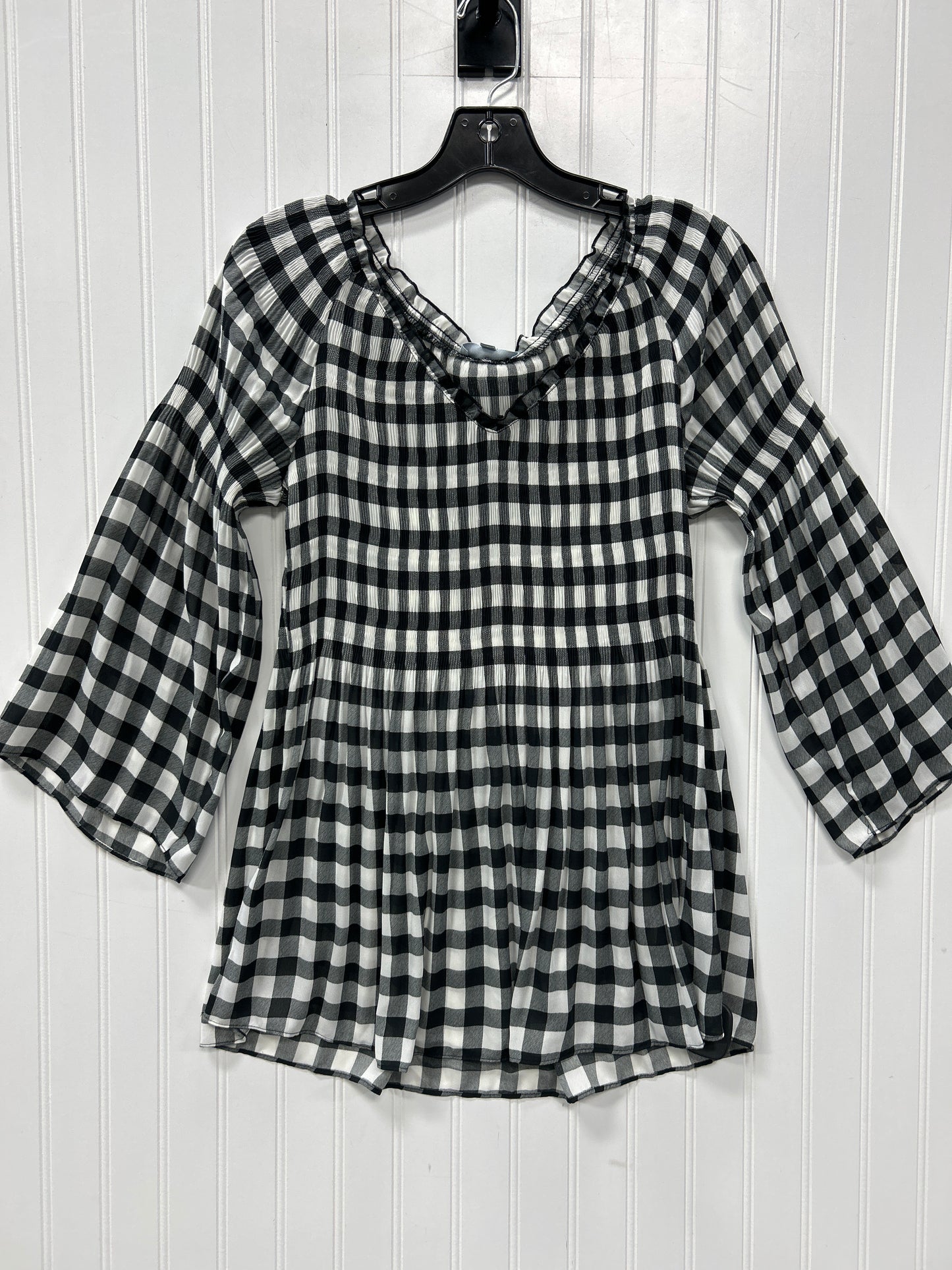 Tunic Ls By Cmc In Black & Cream, Size:M