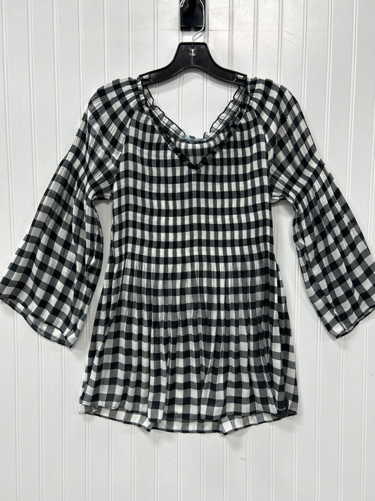 Tunic Ls By Cmc In Black & Cream, Size:M