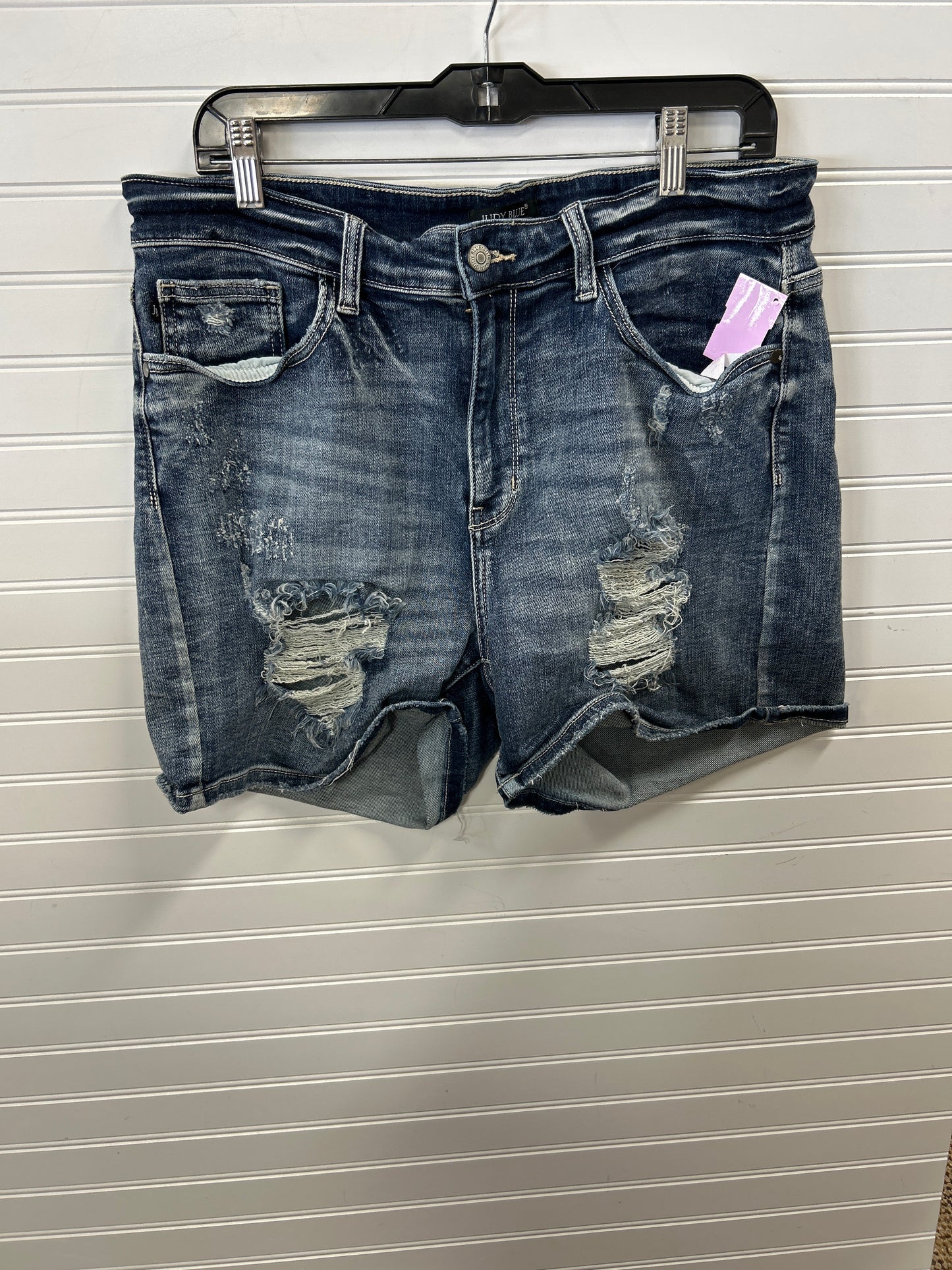 Shorts By Judy Blue In Blue Denim, Size:1X