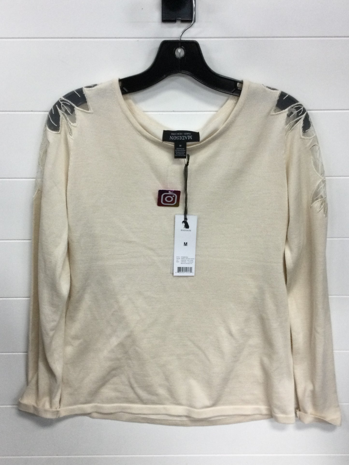 Top Ls By Madison In Cream, Size:M