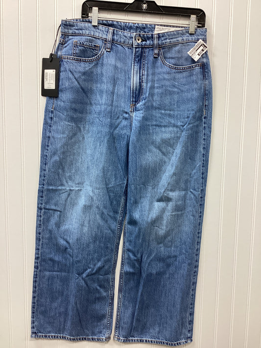 Jeans Wide Leg By Rag And Bone In Blue Denim, Size:6
