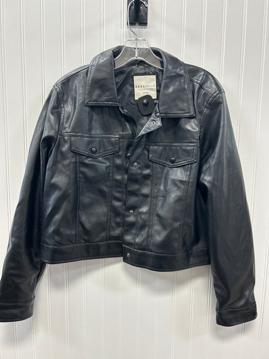 Jacket Moto By Bagatelle In Black, Size:L
