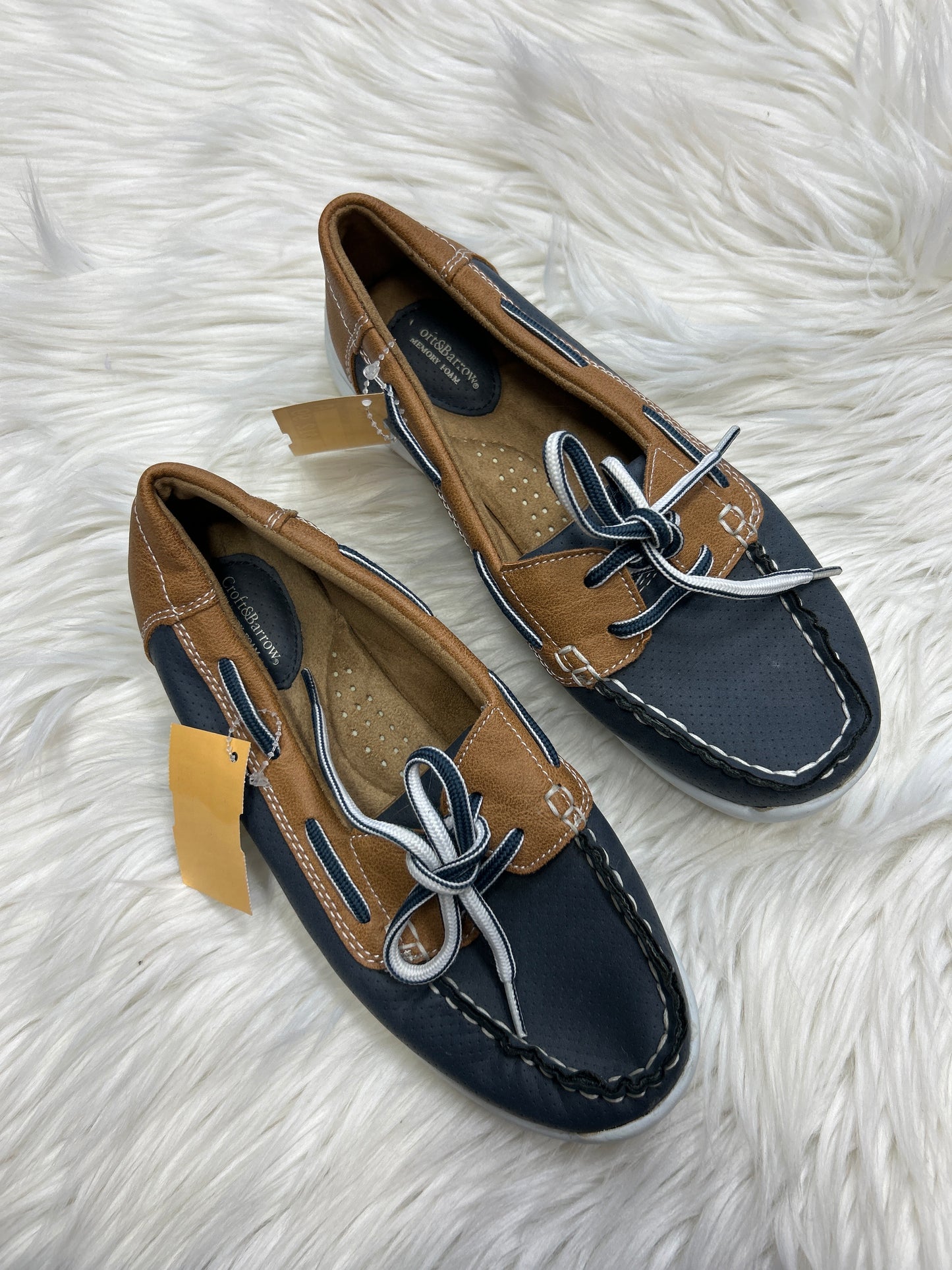 Shoes Flats By Croft And Barrow In Blue & Brown, Size:6