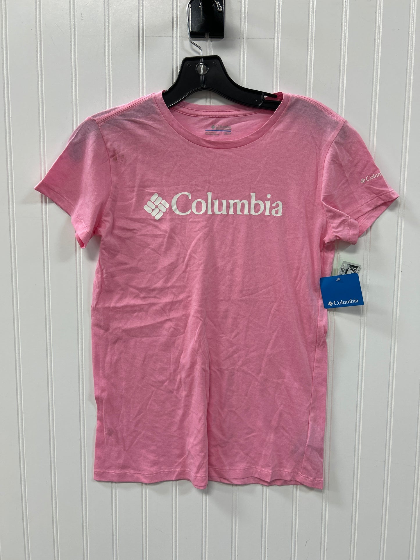 Athletic Top Ss By Columbia In Pink, Size:Xs