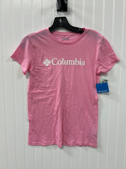 Athletic Top Ss By Columbia In Pink, Size:Xs