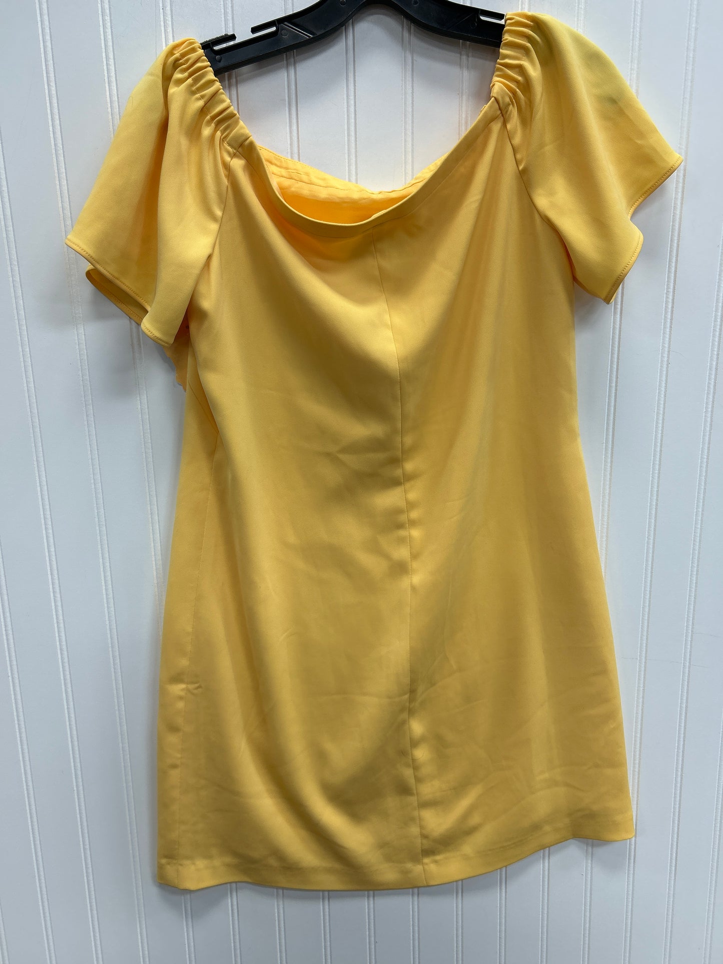 Dress Casual Midi By White House Black Market In Yellow, Size:4