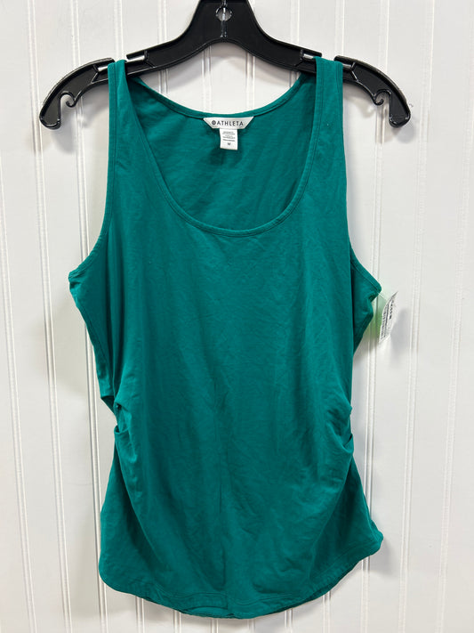 Athletic Tank Top By Athleta In Green, Size:M