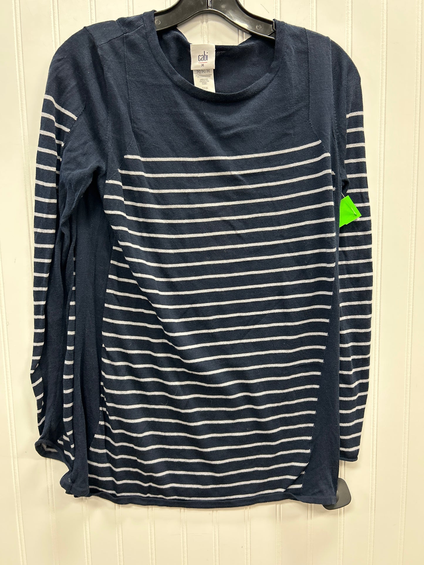 Top Ls By Cabi In Blue & White, Size:M