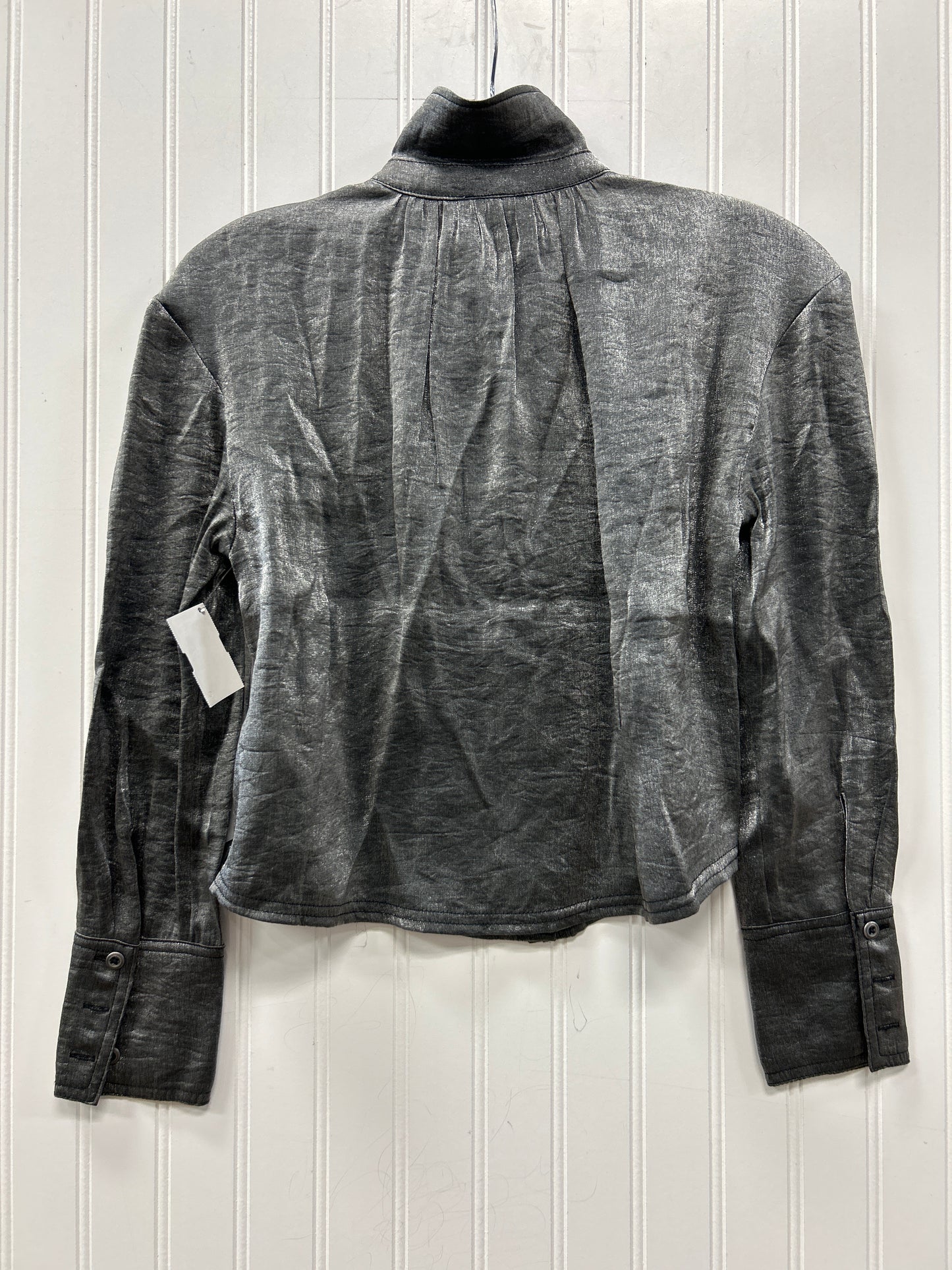 Blouse Ls By Pilcro In Grey, Size:Xxsp