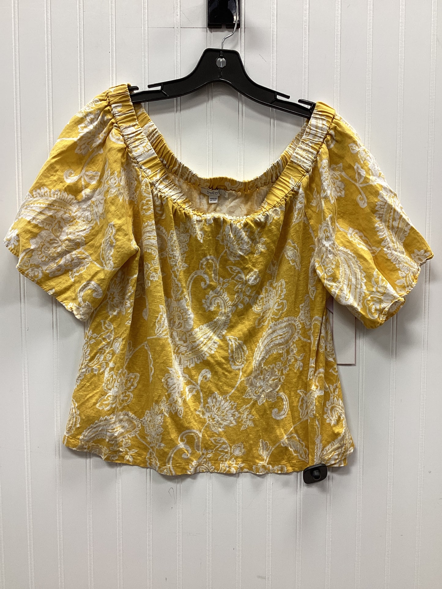 Top Ss By Chicos In Yellow, Size:L