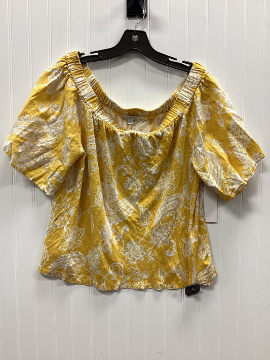 Top Ss By Chicos In Yellow, Size:L