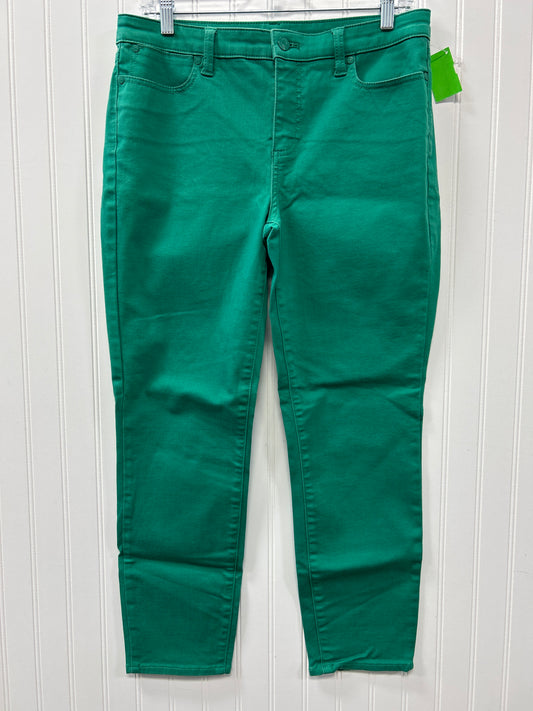 Jeans Skinny By Talbots In Green Denim, Size:8