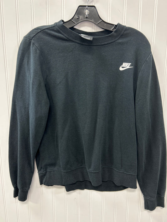 Athletic Top Ls Crewneck By Nike Apparel In Black, Size:M