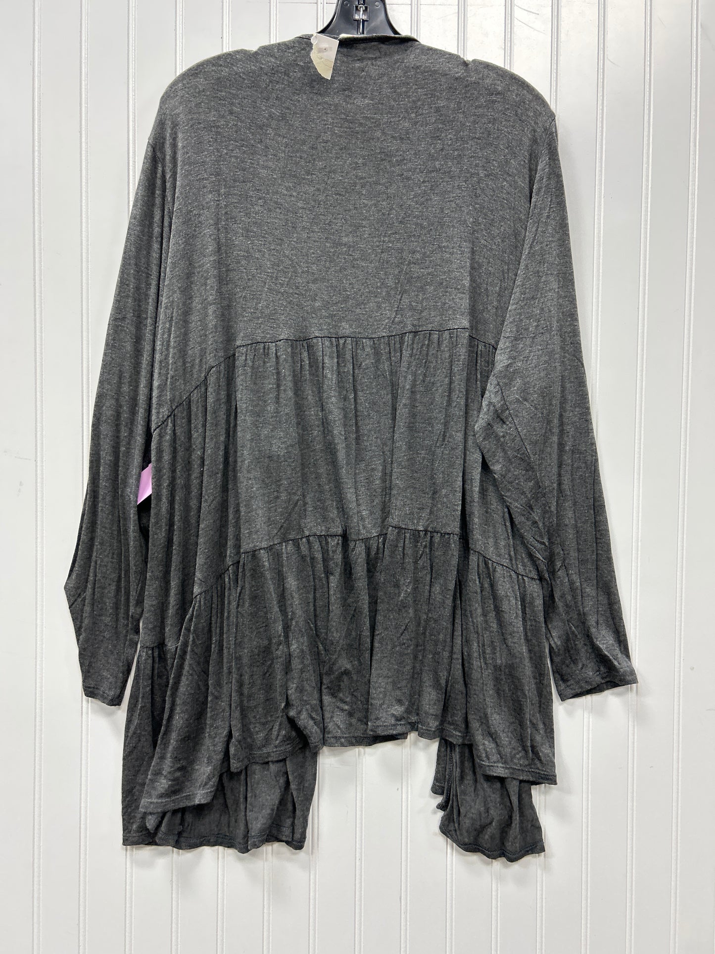 Cardigan By Cmc In Grey, Size:1X
