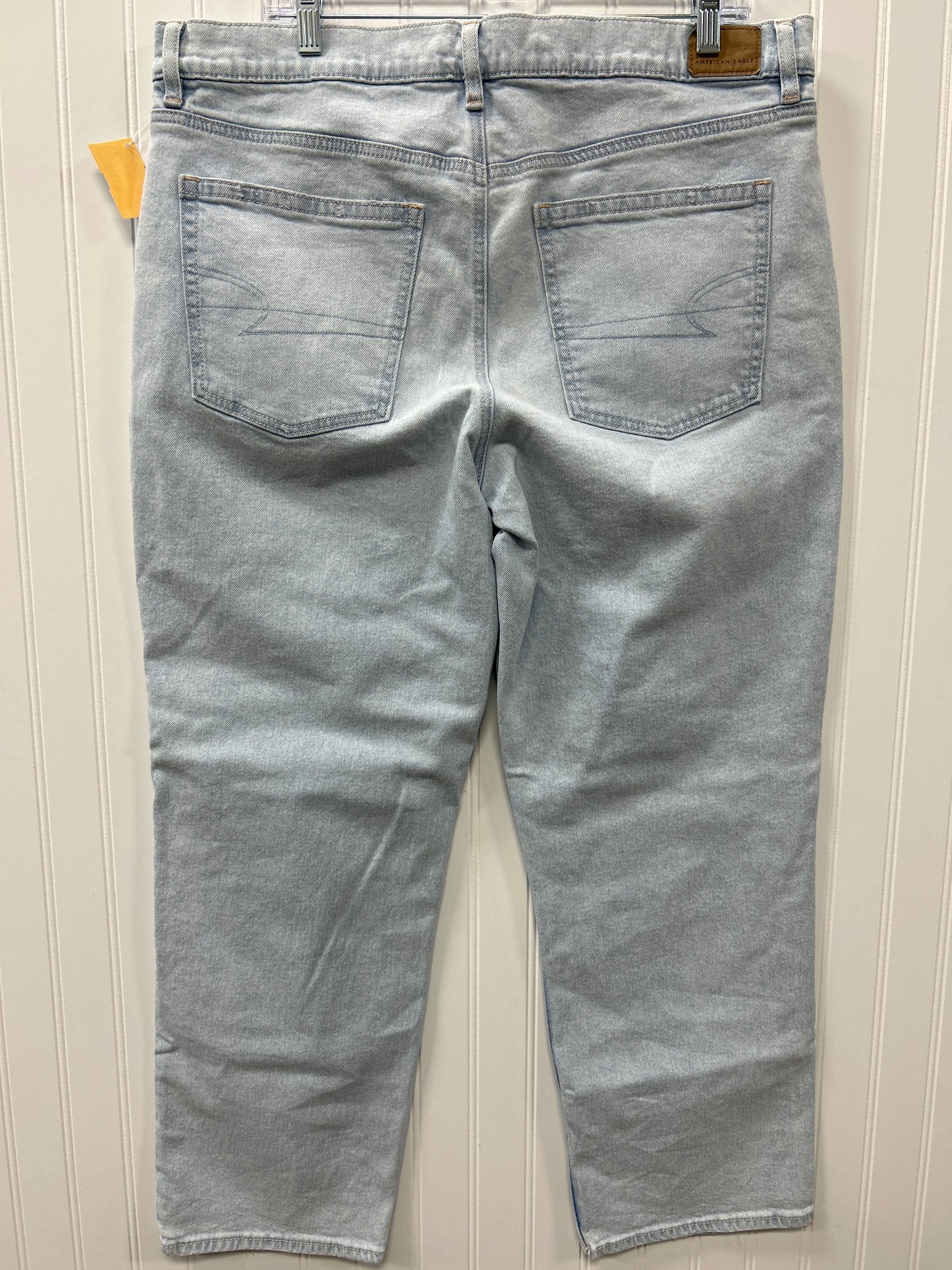 Jeans Straight By American Eagle In Blue Denim, Size:16