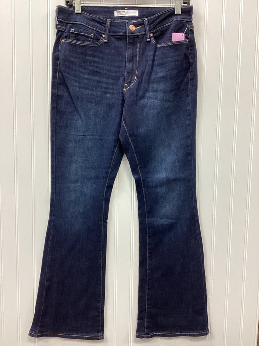Jeans Boot Cut By Levis Signature In Blue Denim, Size:4P