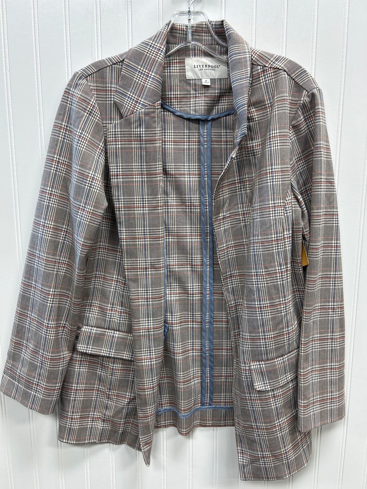 Blazer By Liverpool In Plaid Pattern, Size:M