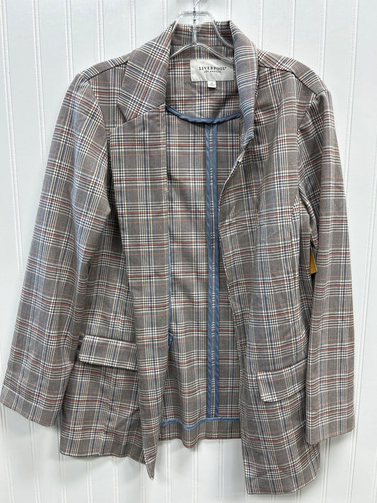 Blazer By Liverpool In Plaid Pattern, Size:M