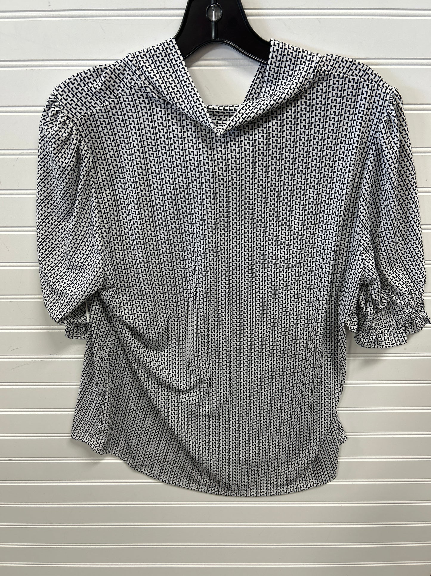 Top Ss By Adrianna Papell In Black & White, Size:L