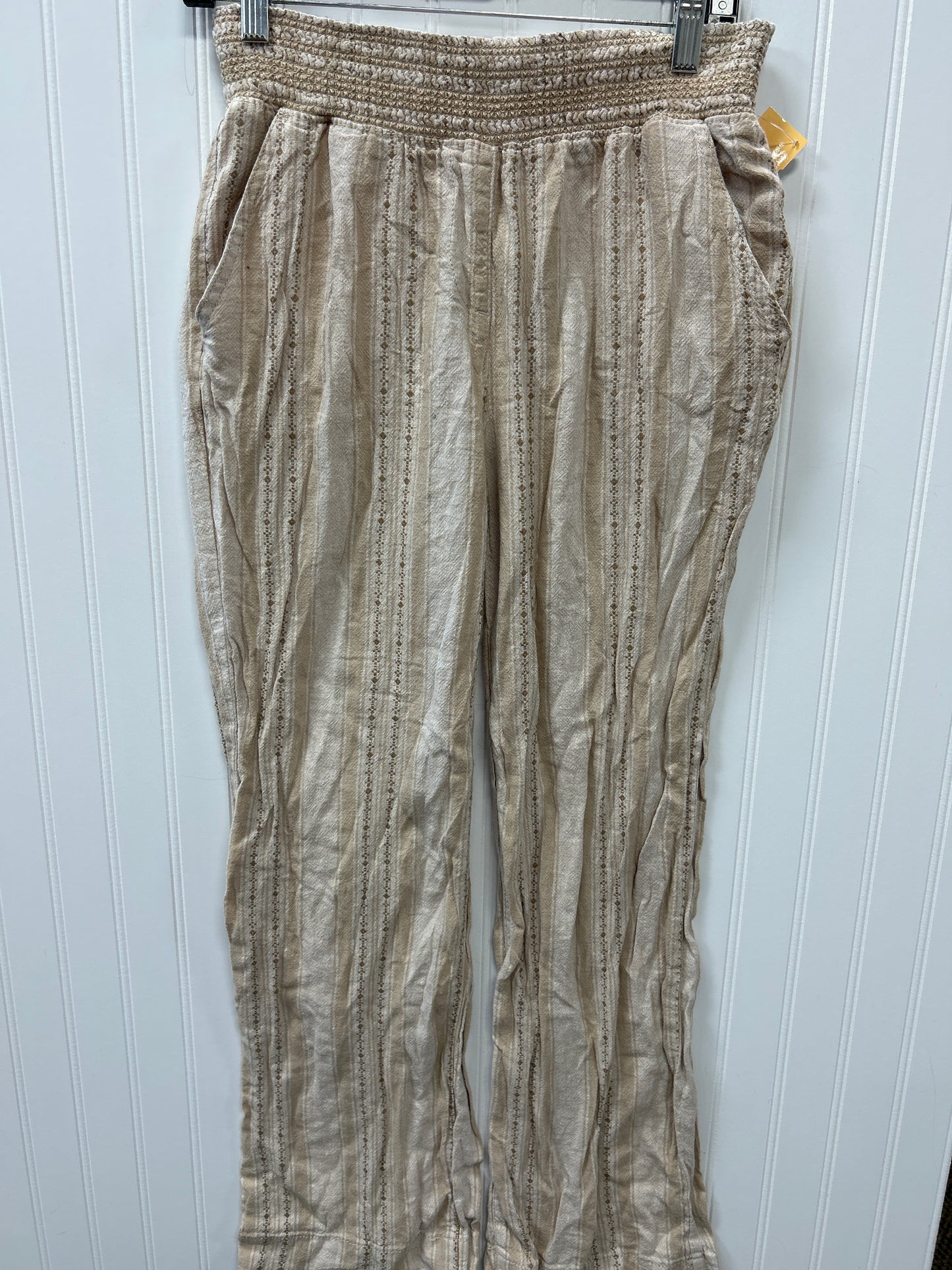 Pants Linen By Briggs In Cream, Size:M