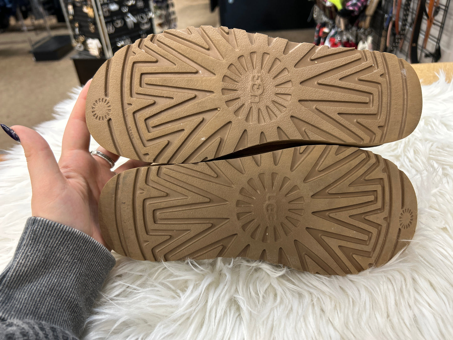 Boots Designer By Ugg In Brown, Size:9