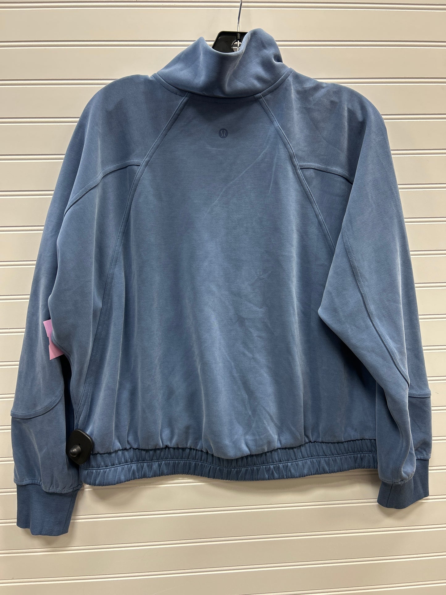 Athletic Jacket By Lululemon In Blue, Size:10