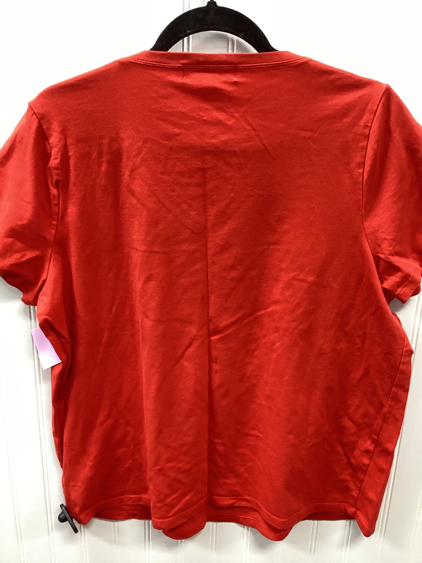 Top Ss By Michael By Michael Kors In Red, Size:1X