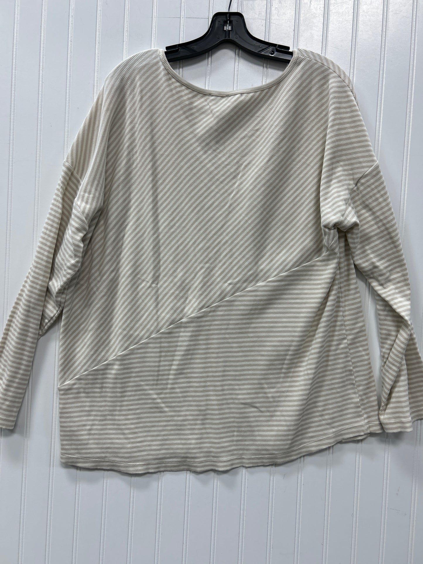 Top Ls By Talbots In Cream & Tan, Size:Xl