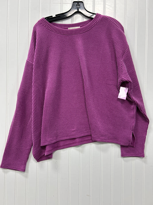 Top Ls By Zenana In Purple, Size:1X