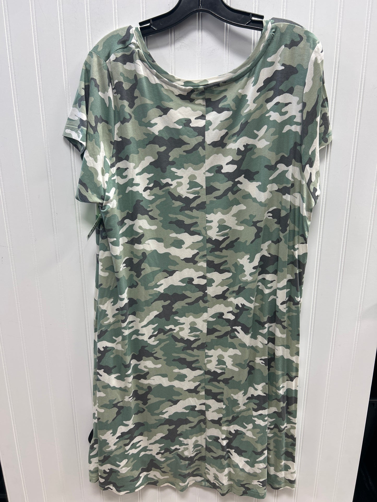 Dress Casual Midi By Lucky Brand In Camouflage Print, Size:2X