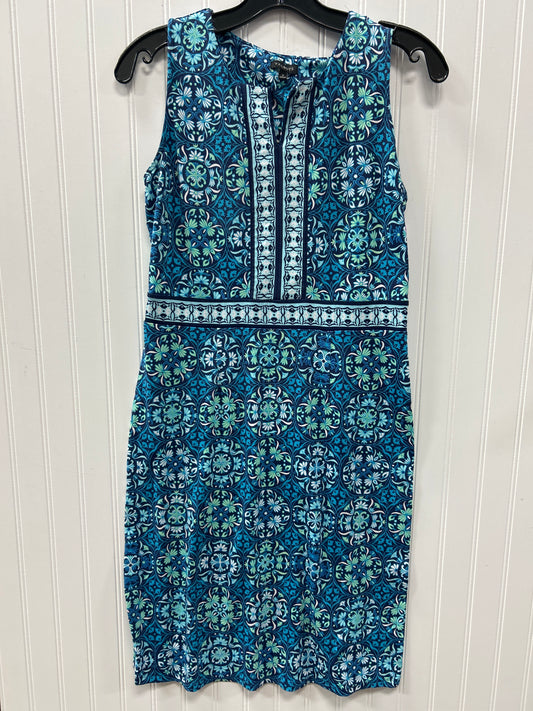 Dress Casual Midi By Talbots In Blue, Size:S