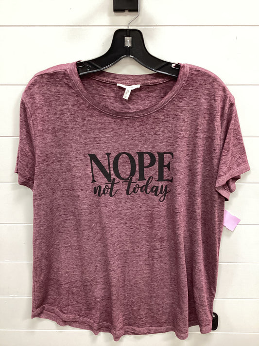 Top Ss By Maurices In Purple, Size:Xl