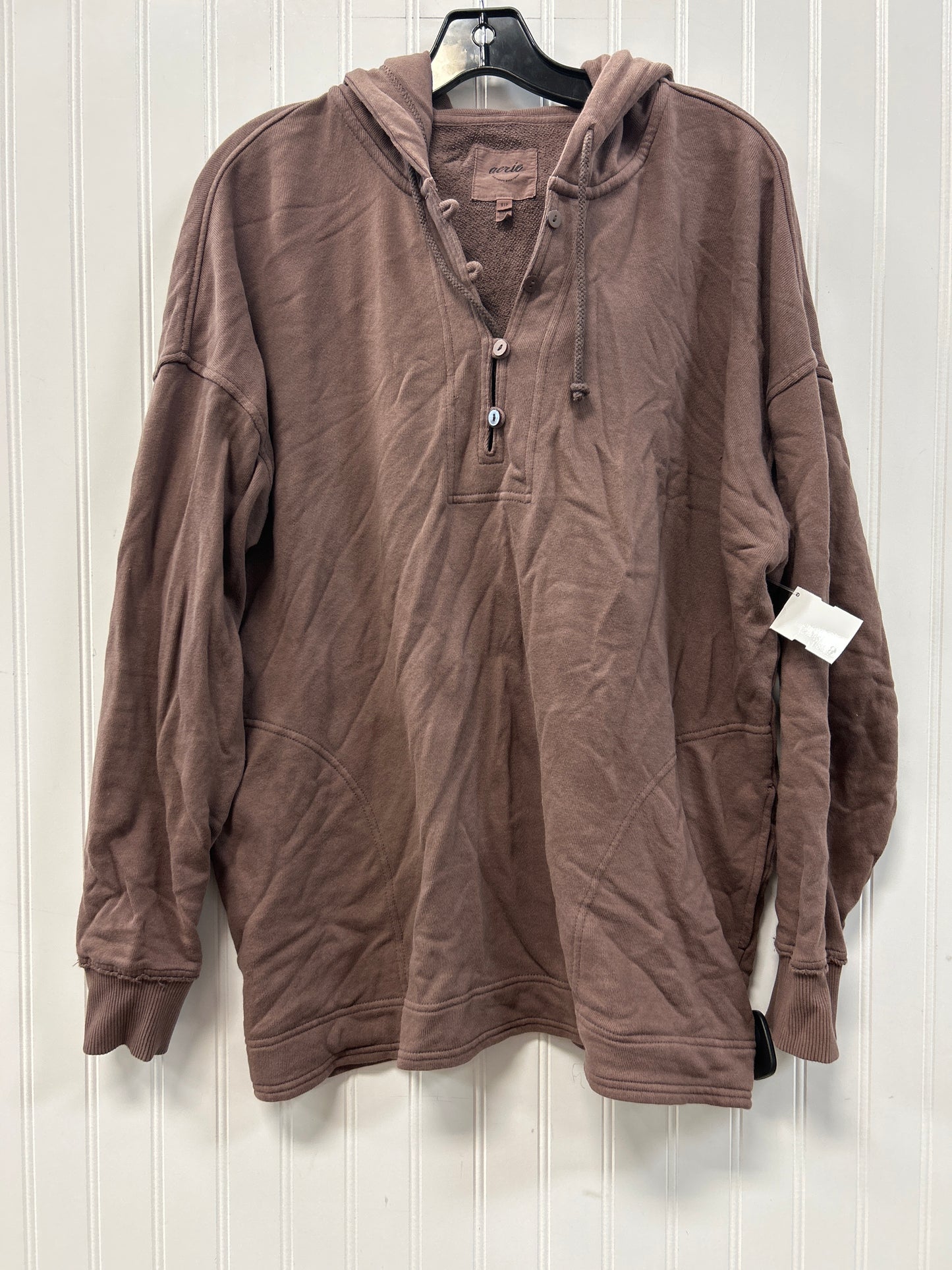 Sweatshirt Hoodie By Aerie In Brown, Size:S