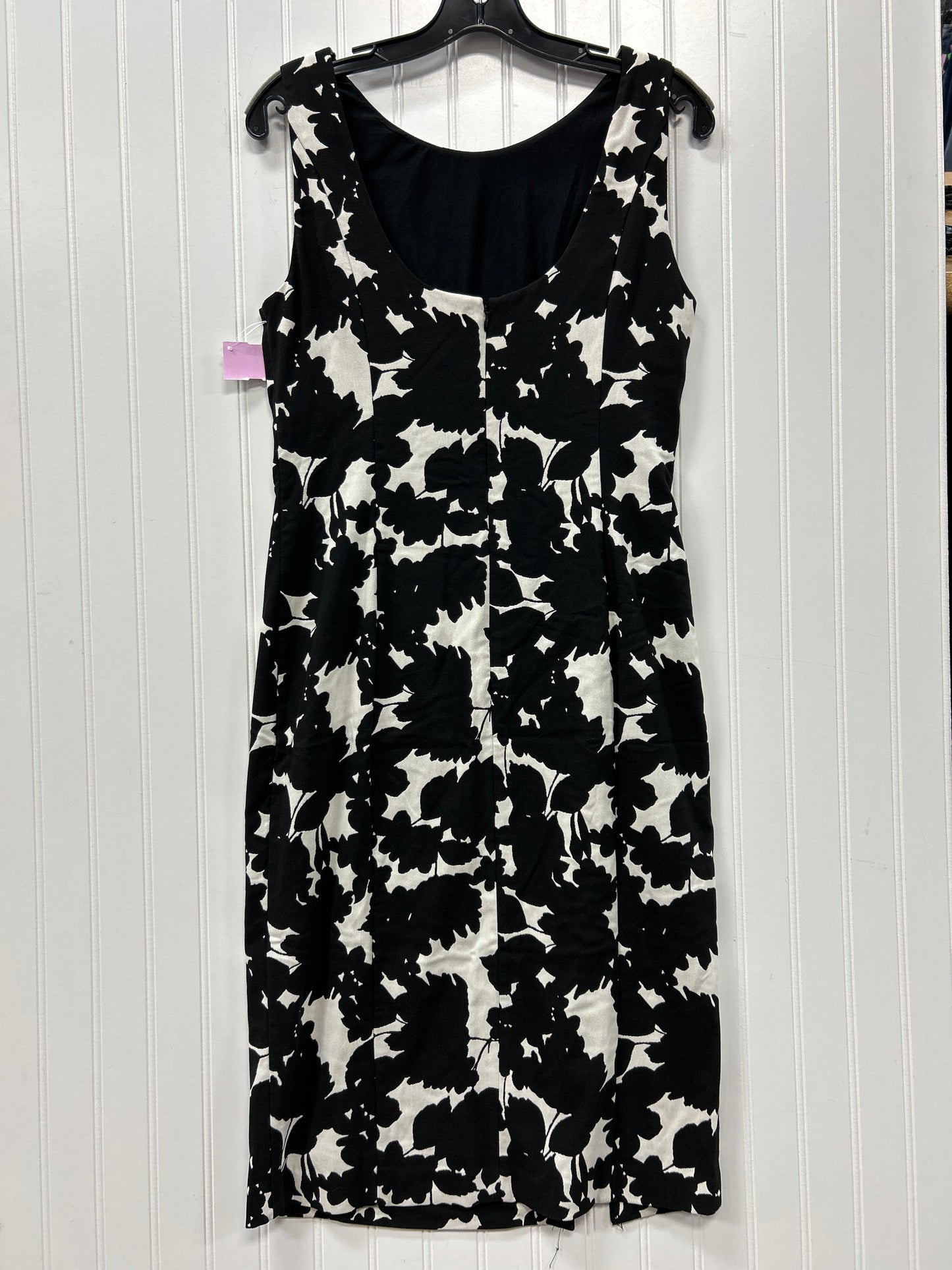 Dress Casual Midi By White House Black Market In Black & White, Size:10