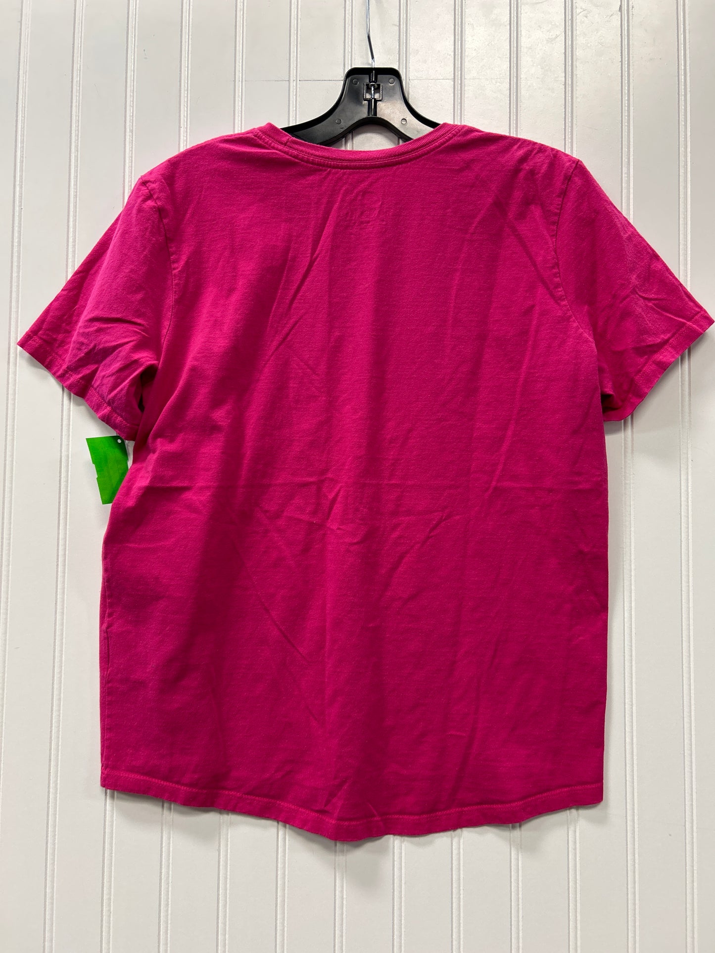 Athletic Top Ss By Nike In Pink, Size:M