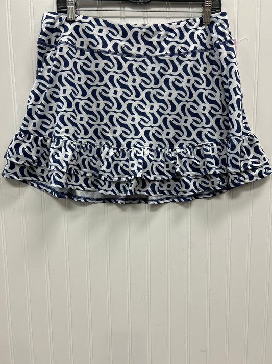Athletic Skort By Gottex In Blue & White, Size:Xl