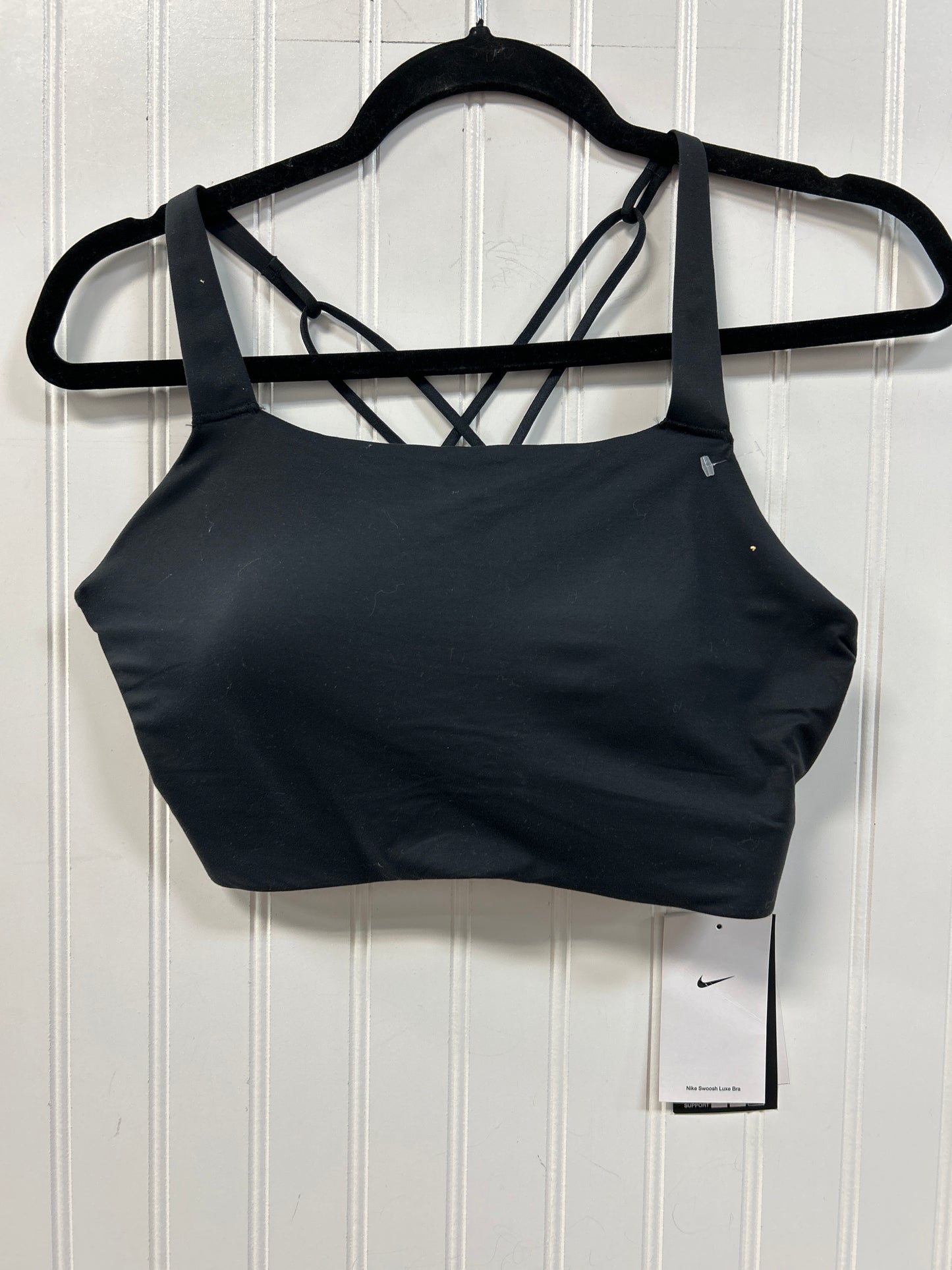 Athletic Bra By Nike Apparel In Black, Size:L NWT