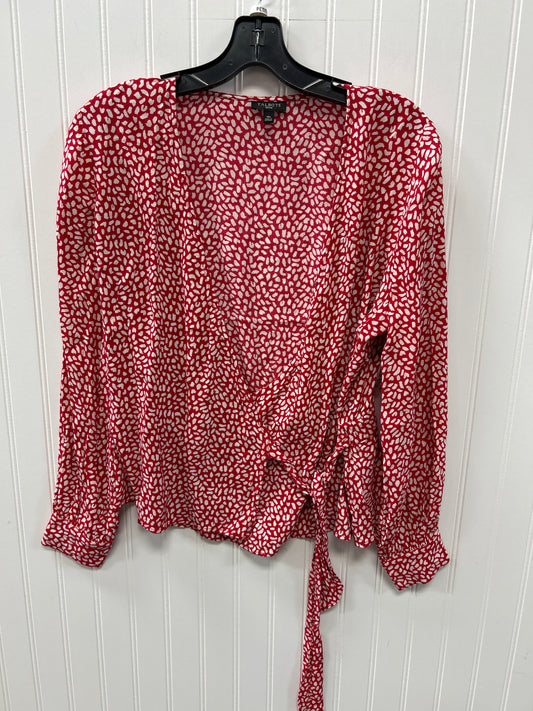 Top Ls By Talbots In Red & White, Size:Mp