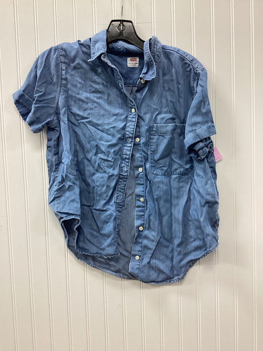 Blouse Ss By Levis In Blue, Size:S