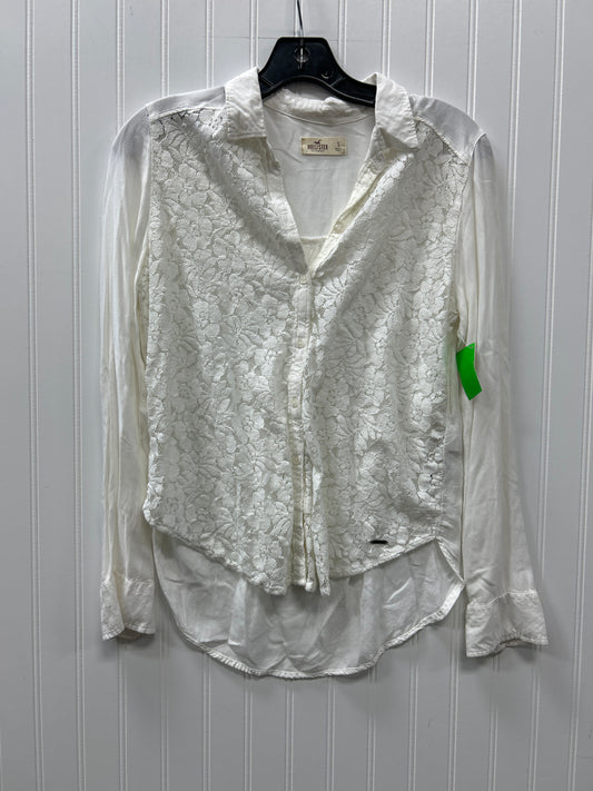 Blouse Ls By Hollister In White, Size:S