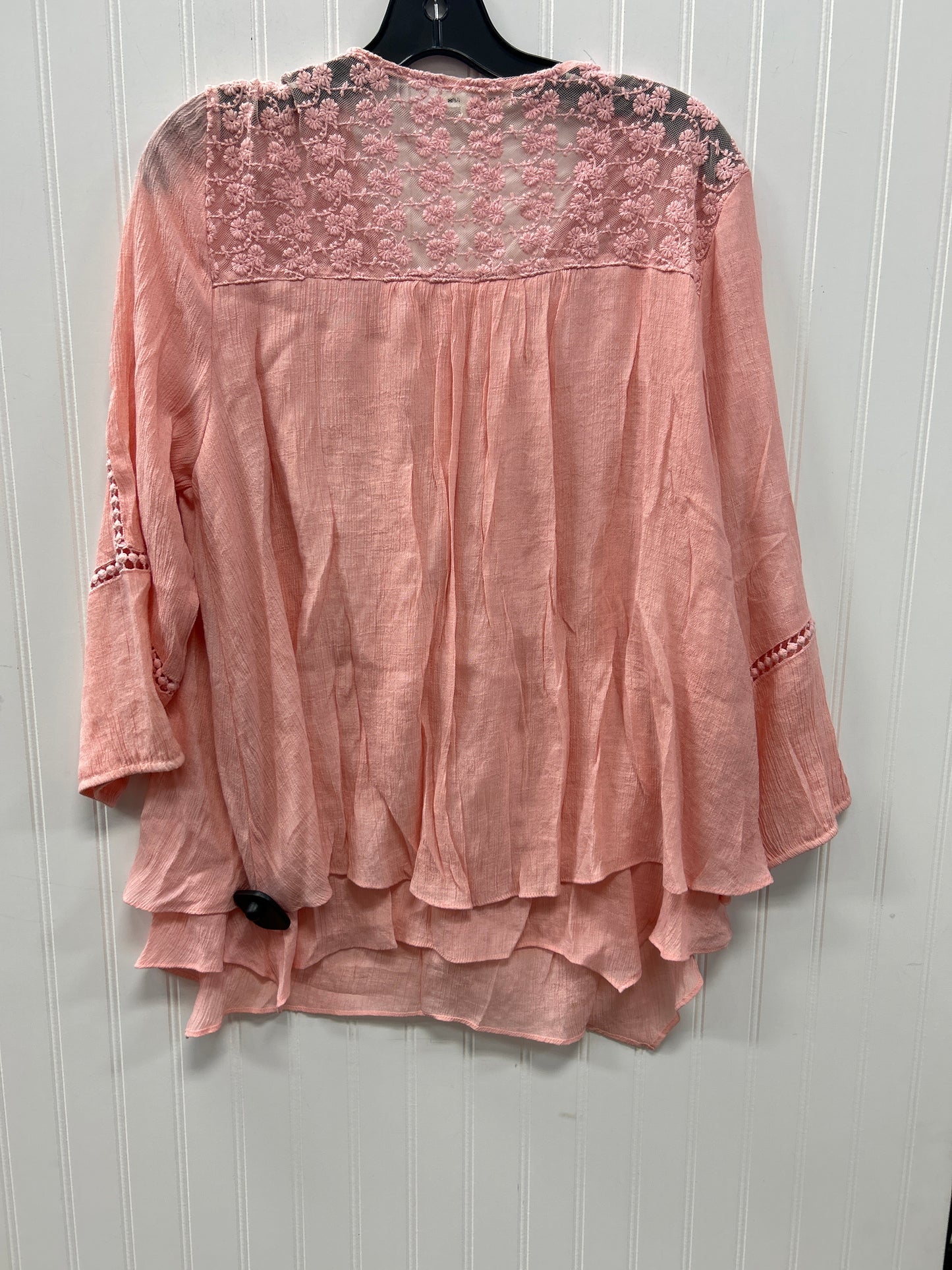 Blouse Ls By John Paul Richard In Pink, Size:Xl