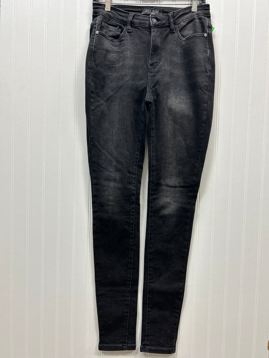 Jeans Skinny By Judy Blue In Black Denim, Size:6L