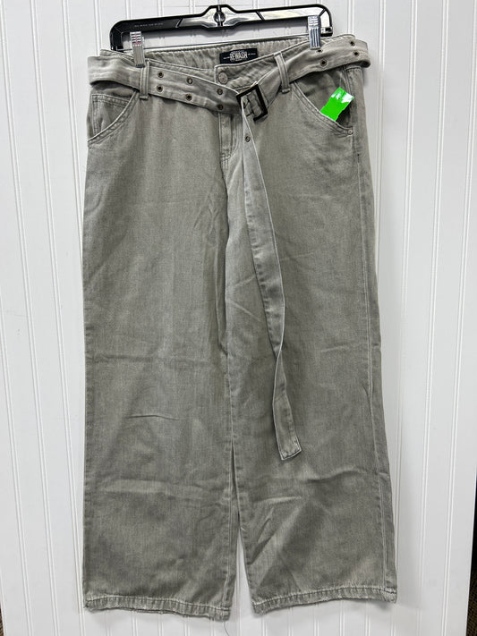 Jeans Wide Leg By Rewash In Grey Denim, Size:6