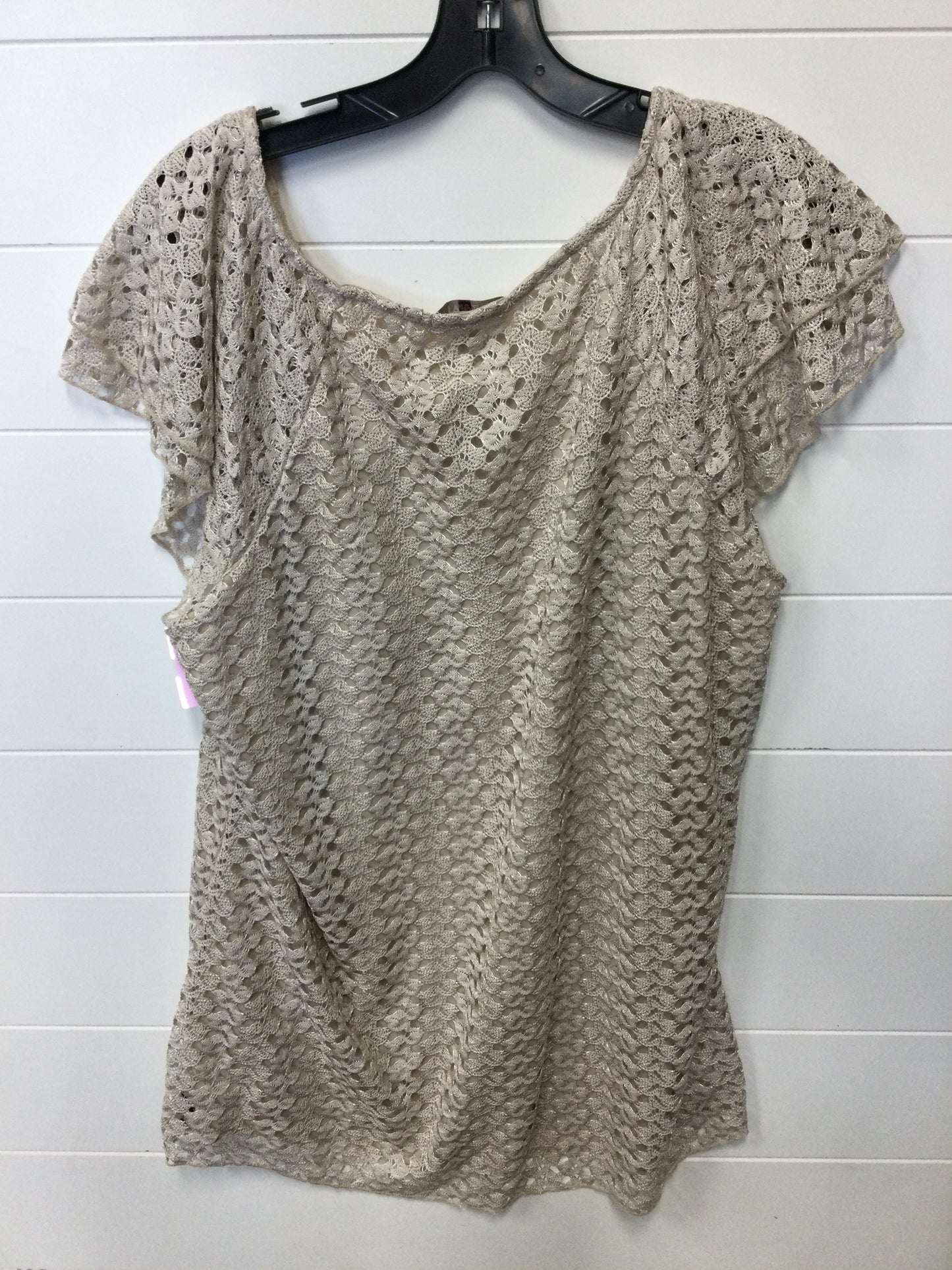 Top Ss By Roz And Ali In Beige, Size:Xl
