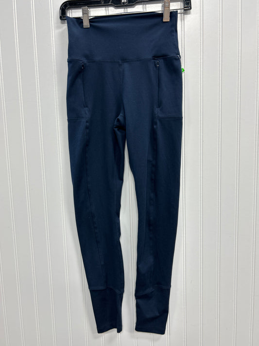 Athletic Leggings By Eddie Bauer In Navy, Size:S
